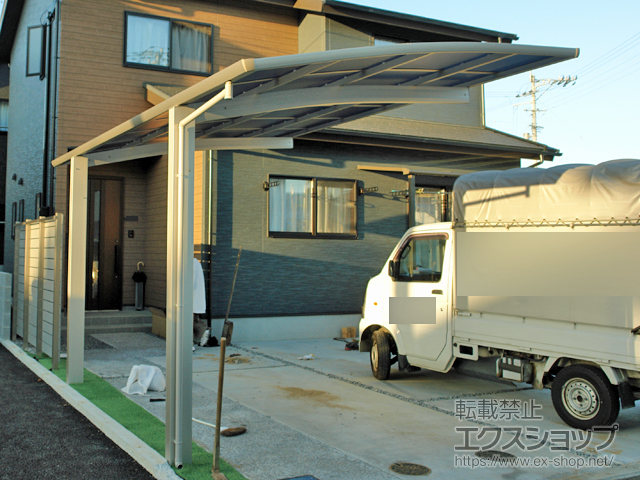 愛媛県松山市ののカーポート プレシオスポート 積雪〜20cm対応 施工例