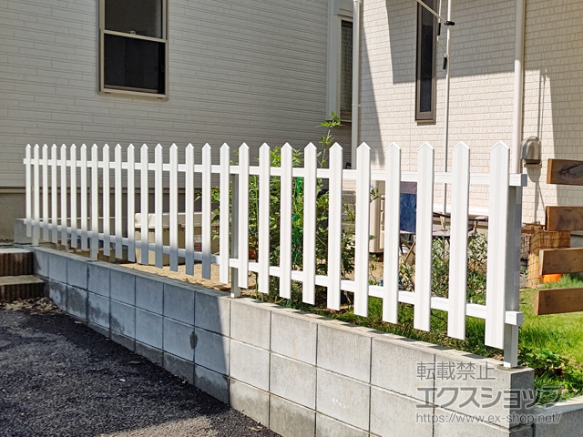 千葉県佐倉市ののフェンス・柵 ララミー 1型 フリー支柱タイプ 施工例