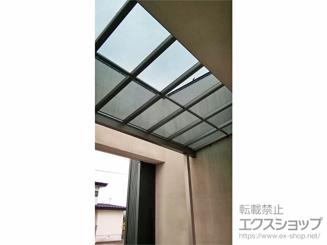北海道夕張郡長沼町ののテラス屋根 ソラリア F型 3000 テラスタイプ 単体　積雪〜100cm対応 施工例