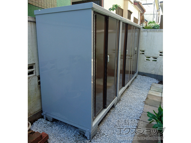 埼玉県入間郡毛呂山町のの物置・屋外倉庫 シンプリー 一般型 1100×905×1603 MJX-119D-TB 施工例