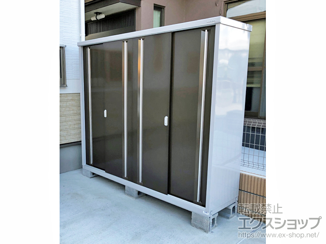 宮城県仙台市のの物置・屋外倉庫 シンプリー 一般型 2160×615×1903 MJX-216E-TB 施工例