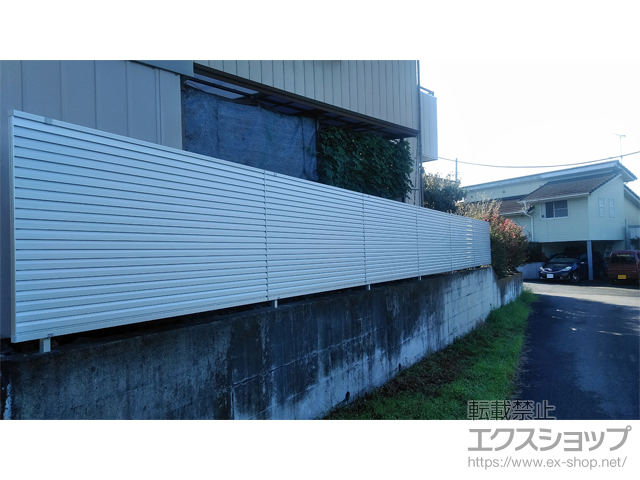 群馬県太田市ののフェンス・柵 レジリアYL1型　フリー支柱施工 施工例