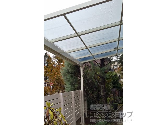 宮城県仙台市ののテラス屋根 ソラリア F型 テラスタイプ 単体 積雪〜20cm対応 施工例