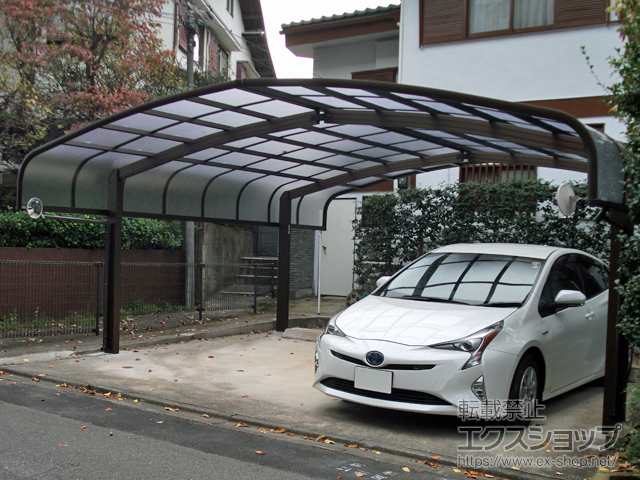 東京都世田谷区ののカーポート レイナキャップポートグラン M合掌　積雪〜20cm対応 施工例