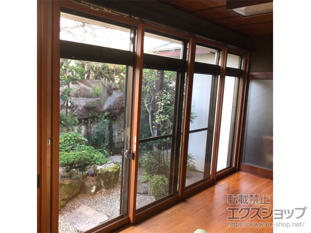 福岡県八女市のの二重窓（内窓） インプラス 引違い窓 4枚建 施工例