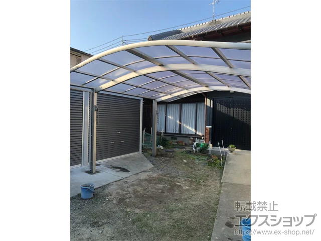 奈良県大和郡山市のYKKAPのカーポート レイナツインポートグラン 積雪〜20cm対応 施工例