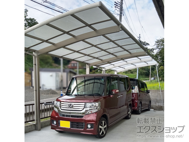 宮城県岩沼市ののカーポート プレシオスポート 積雪〜20cm対応 施工例