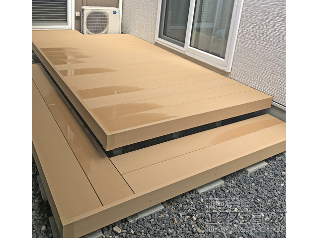 山形県山形市ののウッドデッキ リウッドデッキ 200 施工例