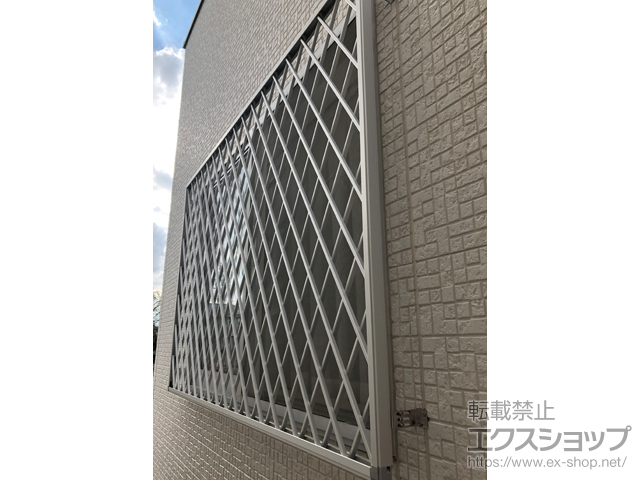 埼玉県鶴ヶ島市のの二重窓（内窓） 【特注】アルミ面格子 ヒシクロス 施工例