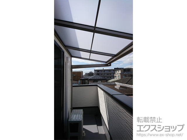 東京都大田区ののバルコニー・ベランダ屋根 スピーネ F型 ルーフタイプ 単体 積雪〜20cm対応 施工例