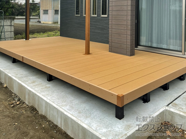 茨城県常陸大宮市ののウッドデッキ リウッドデッキ 200 施工例