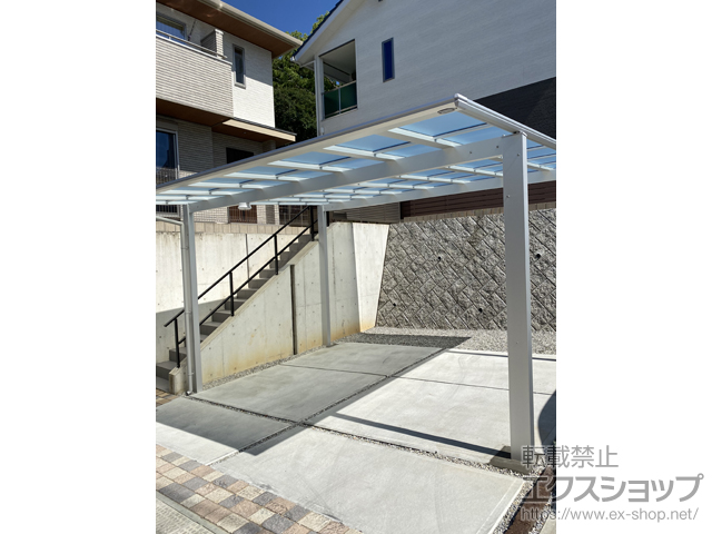 静岡県浜松市ののカーポート エフルージュ ツイン FIRST 積雪〜20cm対応 施工例