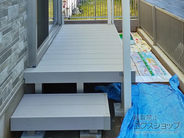 東京都町田市ののテラス屋根、ウッドデッキ リウッドデッキ 200 施工例