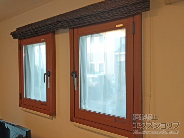 千葉県千葉市のの二重窓（内窓） インプラス 開き窓 外観左吊元 施工例