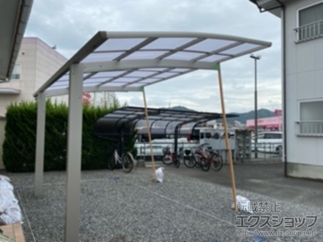 広島県東広島市ののカーポート プレシオスポート 積雪〜20cm対応 施工例