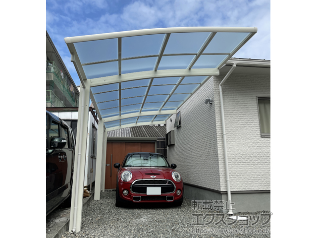 熊本県八代市ののカーポート レイナポートグラン 延長　積雪〜20cm対応 施工例