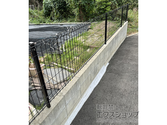 福岡県糟屋郡新宮町ののフェンス・柵 ユメッシュE型 フリー支柱タイプ 施工例