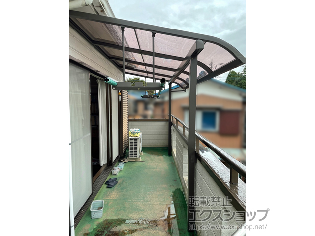 埼玉県北葛飾郡杉戸町ののバルコニー・ベランダ屋根 スピーネ R型 屋根タイプ 単体 積雪〜20cm対応 施工例