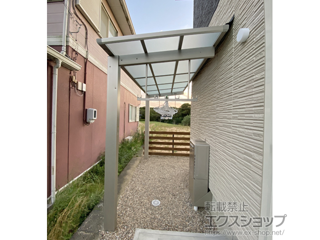 愛知県豊橋市ののテラス屋根 レセパ Lタイプ 独立タイプ 積雪〜20cm対応 施工例