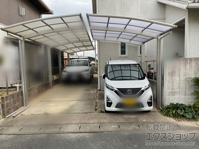 山口県山口市ののカーポート プレシオスポート 積雪〜20cm対応 施工例