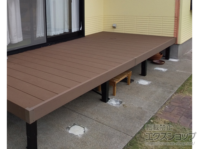 宮崎県児湯郡新富町ののウッドデッキ リウッドデッキ 200 施工例