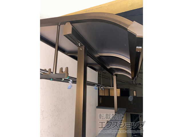 京都府京都市ののバルコニー・ベランダ屋根 プレシオステラスII R型 屋根タイプ 単体 積雪〜20cm対応 施工例