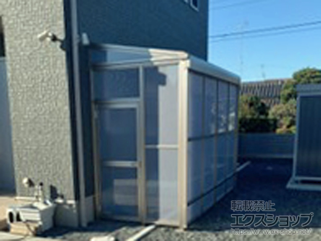 茨城県ひたちなか市ののストックヤード スピーネストックヤードF型 パネルタイプ ヤード仕様 積雪〜20cm対応 施工例