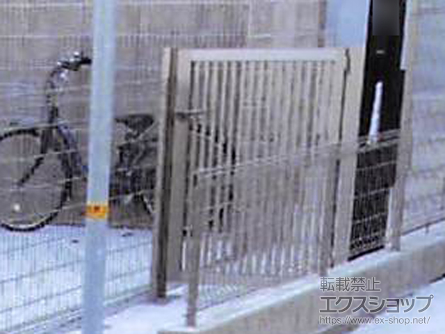 兵庫県神戸市のの門扉 【特注】開き門扉AB TR3型 片開き　柱使用 施工例