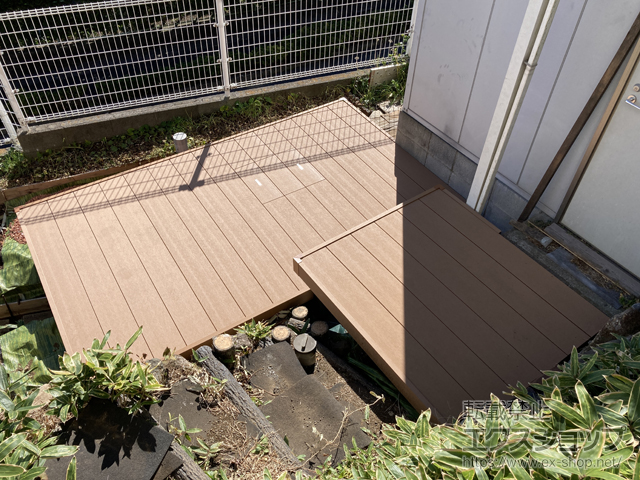 東京都町田市ののウッドデッキ リウッドデッキ 200 施工例