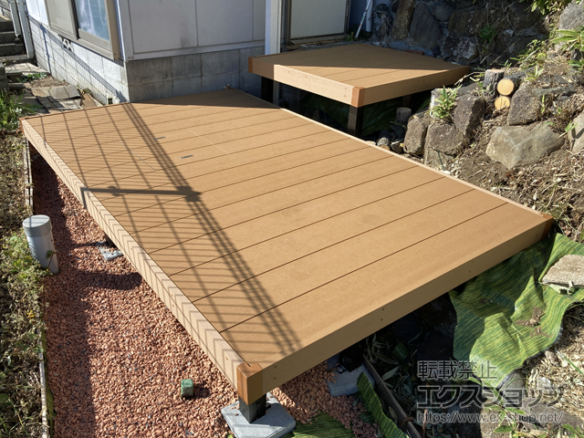 東京都町田市ののウッドデッキ リウッドデッキ 200 施工例