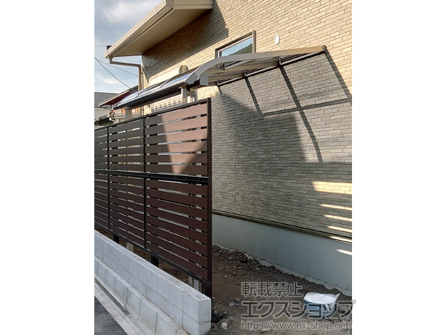 滋賀県東近江市ののテラス屋根 ソラリア R型 テラスタイプ 単体 積雪〜20cm対応 施工例