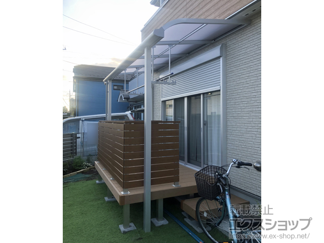 東京都町田市ののテラス屋根 ソラリア R型 テラスタイプ 単体 積雪〜20cm対応 施工例