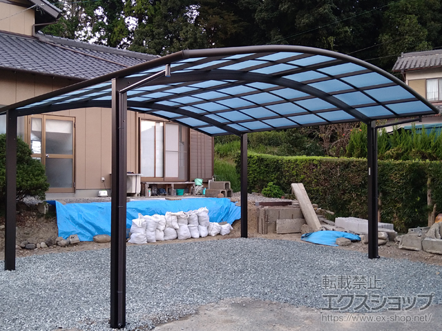 静岡県掛川市ののカーポート レイナツインポートグラン　積雪〜20cm対応 施工例