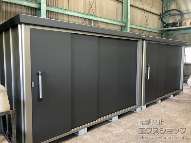 大阪府堺市のサンキンの物置・収納・屋外倉庫 エスケーエイト SK8-180 一般型 3000×2000×1940 SK8-180-GK 施工例
