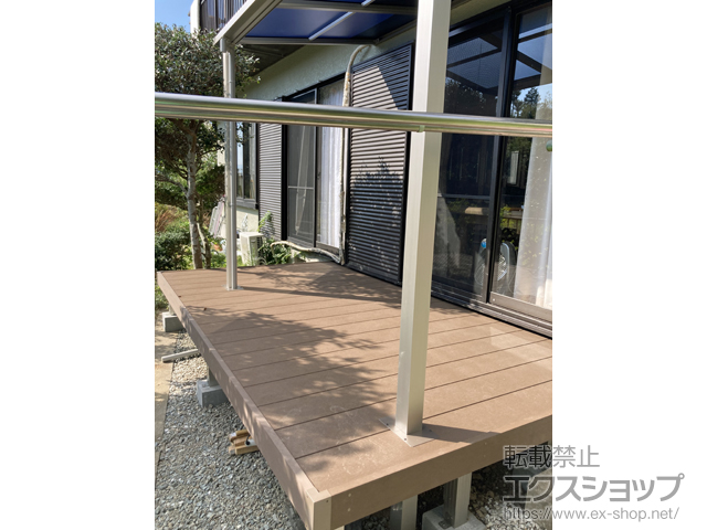 兵庫県三田市ののテラス屋根 ソラリア F型 テラスタイプ 単体 積雪〜20cm対応 施工例