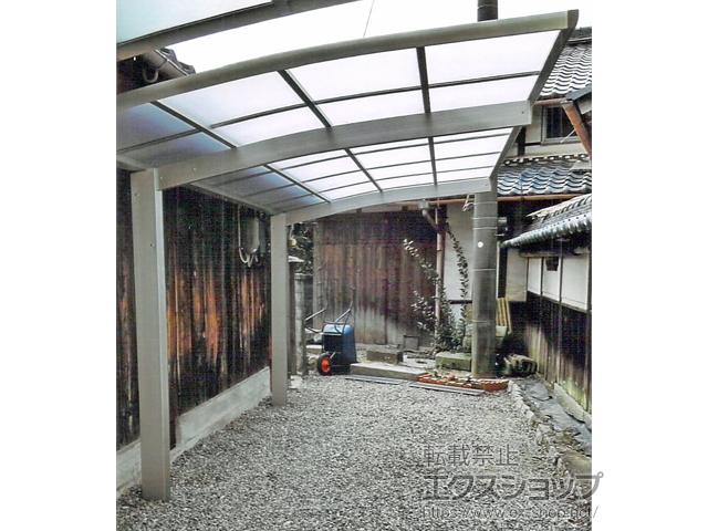 滋賀県大津市ののカーポート プレシオスポート 積雪〜20cm対応 施工例