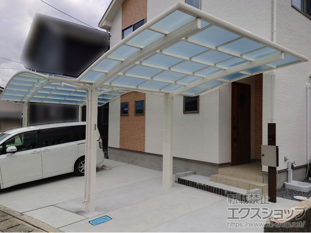福岡県遠賀郡岡垣町ののカーポート レイナツインポートグラン　積雪〜20cm対応 施工例