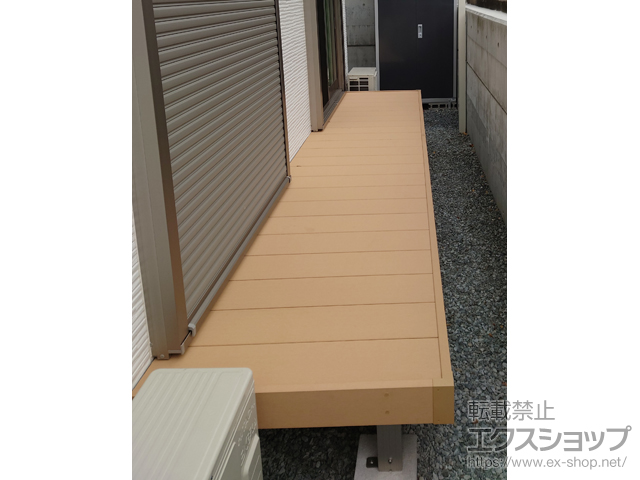福岡県遠賀郡岡垣町ののウッドデッキ リウッドデッキ 200 施工例