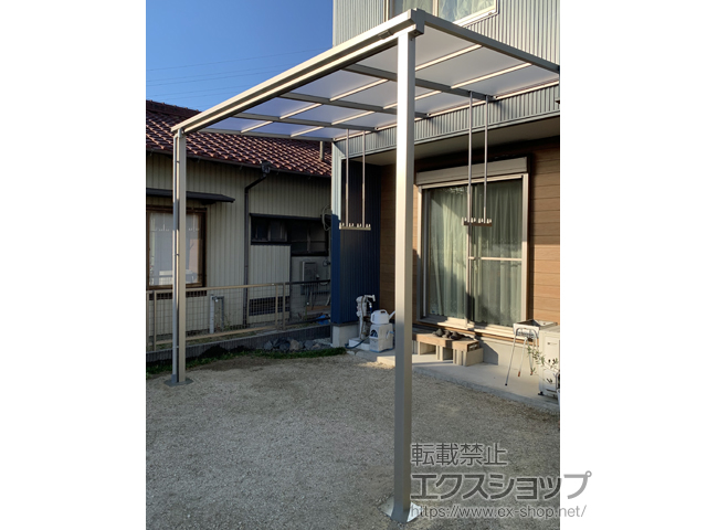 愛知県愛西市ののテラス屋根 ソラリア F型 テラスタイプ 単体 積雪〜20cm対応 施工例