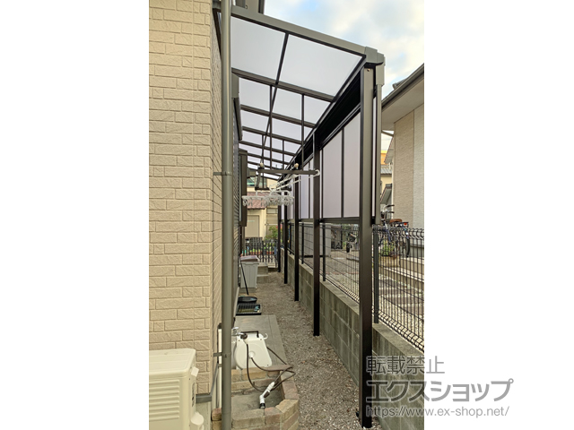 福岡県大野城市ののテラス屋根 ソラリア F型 テラスタイプ 連棟 積雪〜20cm対応 施工例