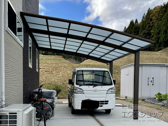 兵庫県朝来市ののカーポート レイナベーカポートグラン　積雪〜20cm対応 施工例