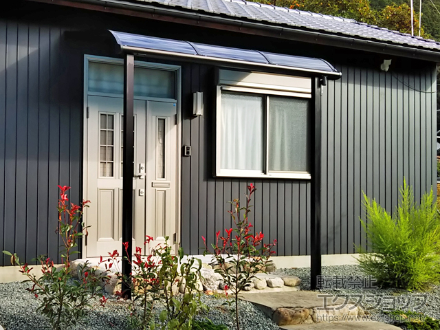 三重県多気郡大台町ののテラス屋根 ソラリア R型 テラスタイプ 単体 積雪〜20cm対応 施工例