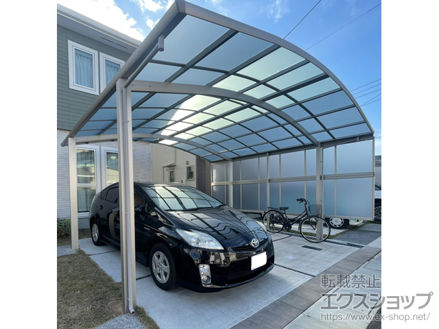 岡山県倉敷市ののカーポート レイナツインポートグラン　積雪〜20cm対応 施工例