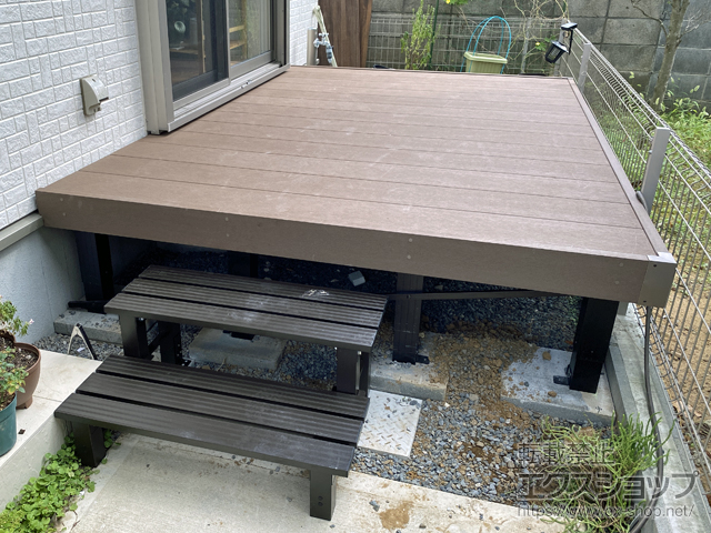 千葉県市川市ののウッドデッキ マージウッドデッキ 施工例