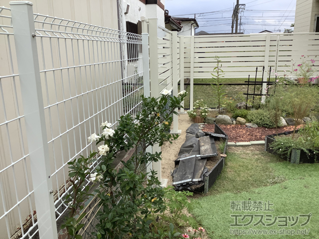 新潟県新潟市ののフェンス・柵 イーネットフェンスA1F型 高尺タイプ 施工例