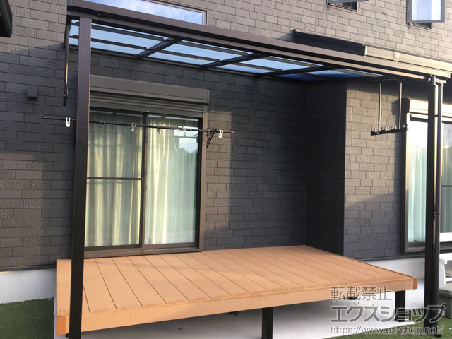福岡県小郡市ののウッドデッキ マージウッドデッキ 施工例
