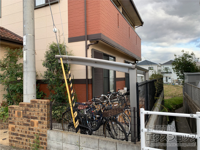 兵庫県明石市ののサイクルポート・駐輪場 ネスカRミニ (ラウンドスタイル) 積雪〜20cm対応 施工例