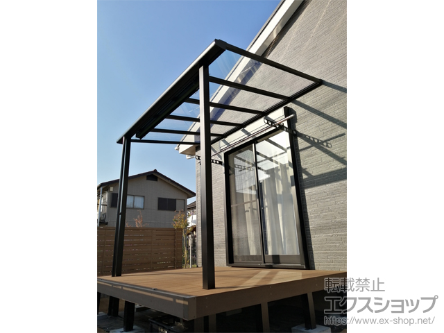 千葉県千葉市ののテラス屋根 テラスVS F型 テラスタイプ 単体 積雪〜30cm対応 施工例