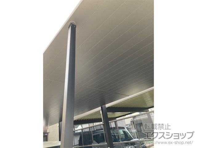 長野県須坂市ののカーポート カーポートSC 縦連棟 積雪〜20cm対応 施工例