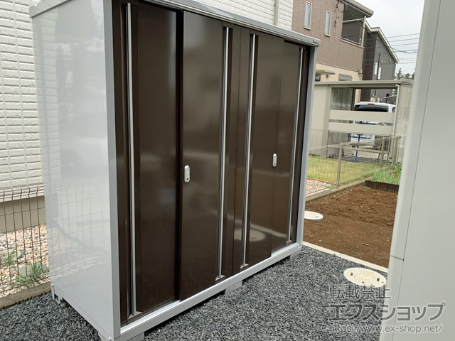 茨城県つくば市のの物置・屋外倉庫 シンプリー 一般型 1940×905×1903 MJX-199E-P-TB 施工例